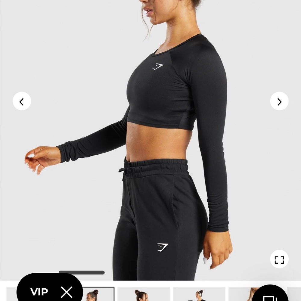 TRAINING LONG SLEEVE CROP TOP